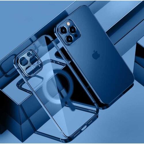 Magnetic Magsafing Wireless Charger Case For iPhone 12 11 Pro Max 12 Mini 11Pro Clear Camera Protective Cover iphone 11 case
