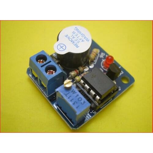 9V 12V Battery overdischarge protection Sound-light alarm protect against overrelease Low voltage/undervoltage protection module