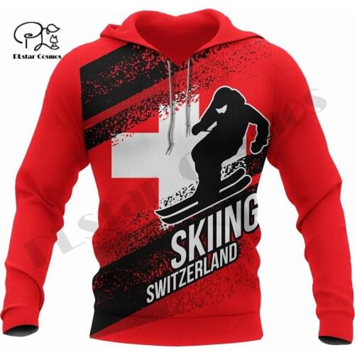 PLstar Cosmos 3DPrint Newest Switzerland Country Unique Men/Women Premium Hrajuku Casual Streetwear Hoodies/Zip/Sweatshirt W-12