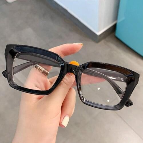 2021 Neew Fashion Retro Square Eyeglasses For Women Leopard Print Glasses Vintage Luxury Brand Elegant Eyewear Oversized Shades
