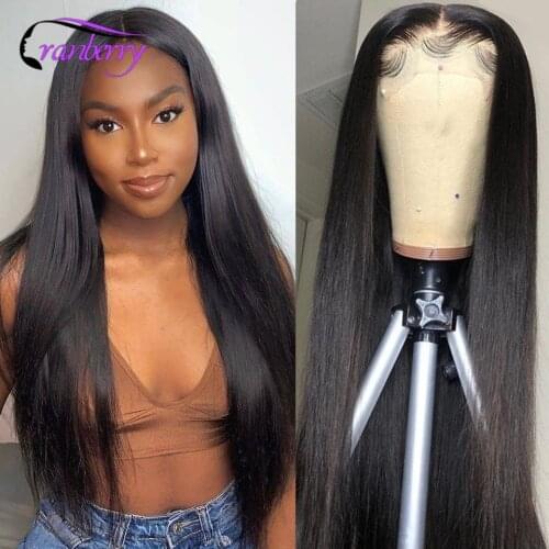 Cranberry Hair Straight Hair Lace Front Human Hair Wigs For Women Remy Malaysian Bone Straight Hair Wigs 360 Lace Frontal Wig