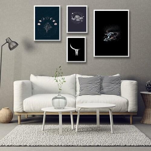 Personalized The astronauts Hand Painted Canvas Oil Paintings Video Game Wall Pictures Print For Gamer Room Decoration