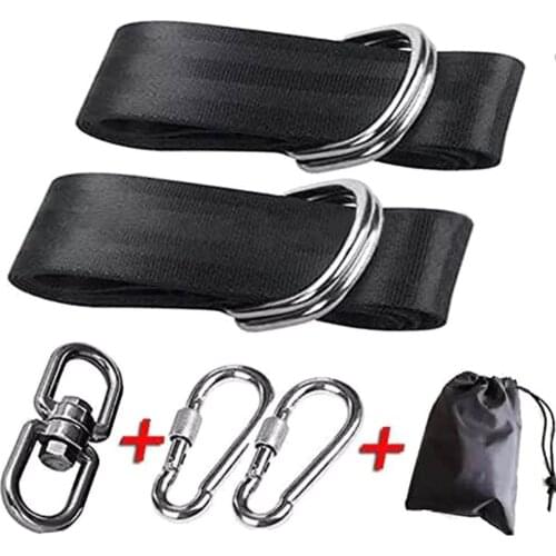 Bandage Carabiner Seat Chair Home Garden Non Slip Heavy Duty Hammock Attachment Hanging Strap Swing Rope Accessories Tree Mount