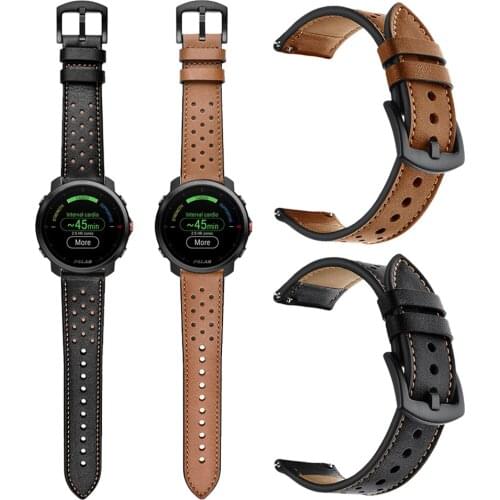 Genuine Leather Strap for POLARGRITX Replacement Accessories Watchband Correa for Polar Grit X Smart Watch Band Bracelet