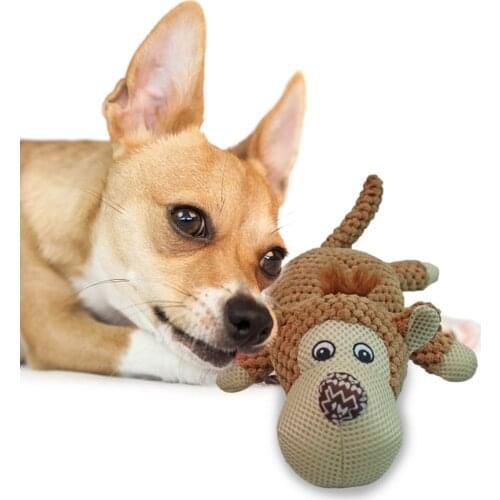 Dog Toys for Small Large Dogs Animal Shape Plush Pet Puppy Squeaky Chew Bite Resistant Toy Pets Accessories Supplies