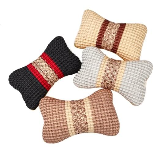 1 piece Universal Headrest Car Neck Pillow Ice Silk Car Bone Rest Cushion Small Head Pillow for Car Interior Accessories