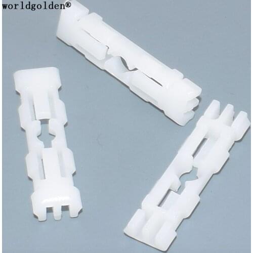 Worldgolden 10pcs plastic fasteners Door Moulding Clip for VW#191853733A
