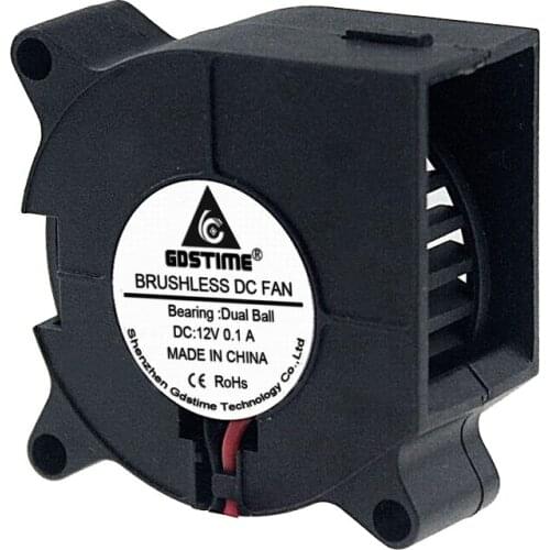 10 Pieces 40mm 4cm 3D Printer Fan 4020 Turbo Blower Fan 12V Ball Bearing Cooling Fan 40x40x20mm Cooling Fan 1m Cable