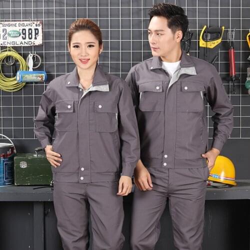 100%Cotton Working Clothing Men Women Workwear Thick Welding Clothing Suit Auto Car Repair Workshop Mechanic Electric Coveralls