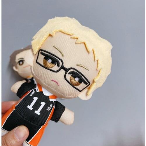 17cm Anime Haikyuu Plush Toys Keychain Hinata Syouyou Plush Kageyama Tobio Oikawa Tooru Kozume Kenma Soft Stuffed Dolls
