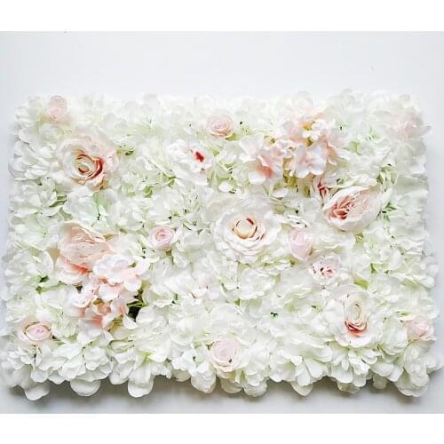 60x40cm Artificial Flower wall decoration Road Lead Hydrangea Peony Rose Flower Mat Wedding Arch Pavilion Corners decor floral