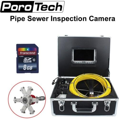 7D1 30M Sewer Waterproof Video Camera Endoscopy Inspection Camera Drain Pipeline Inspection Camera sewer line check tool