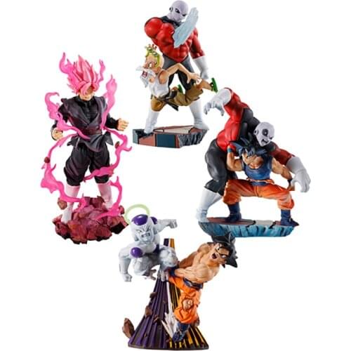 8.5cm 4pcs MegaHouse Dragon Ball MH Super Saiyan DRACAP Jiren Frieza Kame Sennin Son Goku Pvc Collection Model Toys Decoration