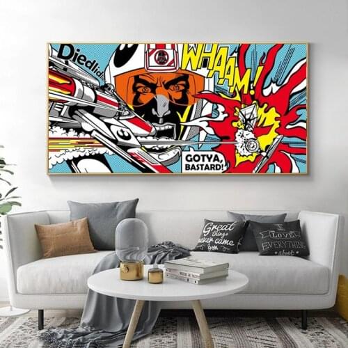 ART Roy Lichtenstein Abstract Posters Pop Art Canvas Painting Wall Art Pictures For Living Room Big Size No Frame