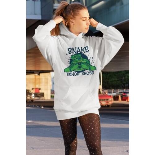 Angemiel Wear Snake Venom Shoes White Dress Sweatshirt Tunik
