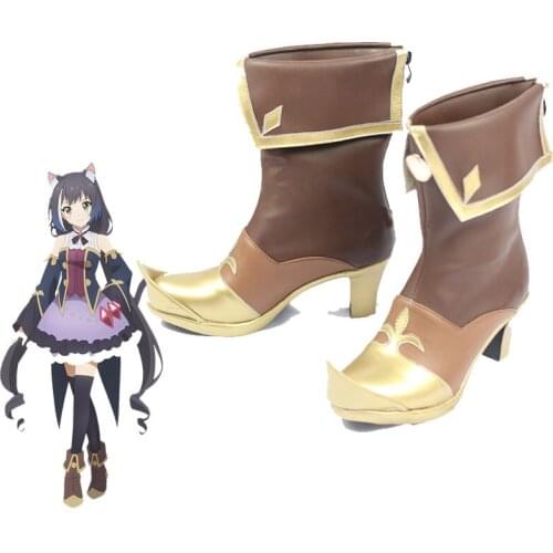 Anime Kyaru Cosplay Shoes Princess Connect! Re:Dive Boots Kiruya Boot Girlss High Heel Boots Unisex Size
