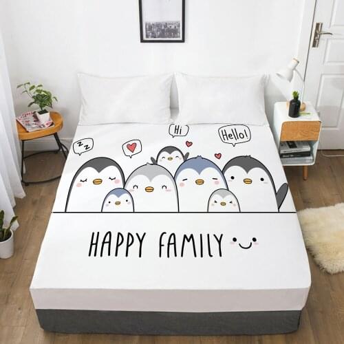 Children Elastic fitted sheet bed sheet With An Elastic Band Bedding For Kids baby child Mattress Cover Single 160x200 FAMILY