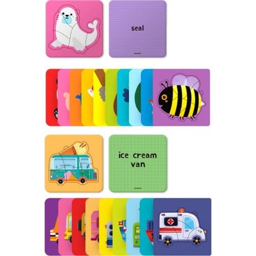 Baby Wooden Puzzle Learning Toys For Children Cognition Puzzle Toy Kids Animal Vehicle Wood Jigsaw Matching Puzzles Game