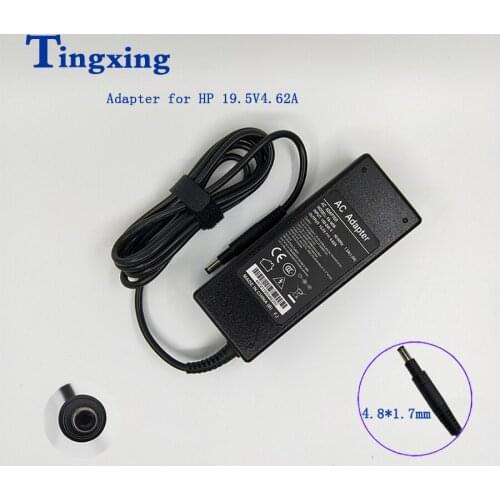 For HP Ultrabook xps 19.5V4.62A 4.8*1.7mm round port with pin power adapter charger 90W