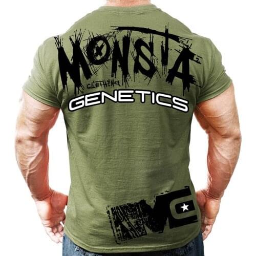 Gym shirt mens fitness top exercise clothing sportswear jogging training sports T-shirt printing running T-shirt mens cotton s