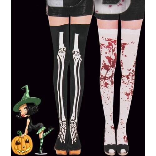Halloween Blood Stockings And Necklace Toy Horror Haunted House Bar Party Props Funny Cosplay Movie Hero Gloves