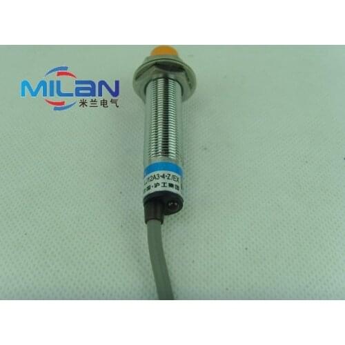 1Pcs M12 DC Two Wire NO 4mm distance measuring Inductive proximity switch sensor LJ12A3-4-Z/EX