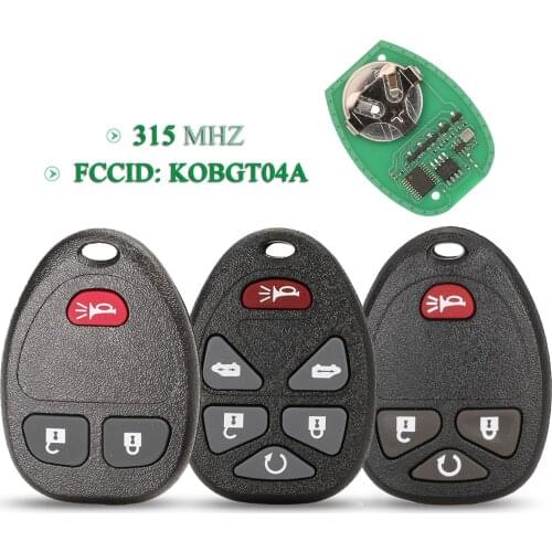 Bilchave 315Mhz Remote Car Key 3B For Chevrolet HHR Uplander Pontiac Montana SV6 Saturn Relay Buick Terraza 2005 2006 KOBGT04A
