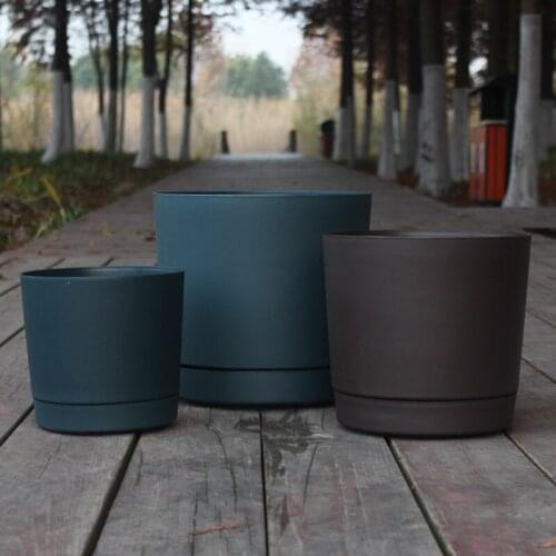 Resin Stand Indoor Flower Pot Nordic Style Large Environmental Flower Pot Plastic Semillas Plantas Household Products EF50FP