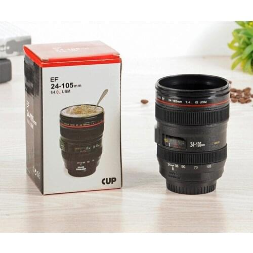 Camera Lens Cup, EF 24-105MM Scale Special Present Plastic Milk Beer Coffee Tea Mugs Cup 1st generation 480ML Creative Cups Mug