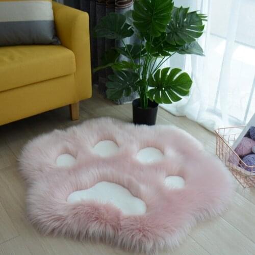 Cute Cats Claw Plush Carpet Fluffy Bedside blanket floor mat Super soft rug carpet Plush upholstery mat room carpet for living