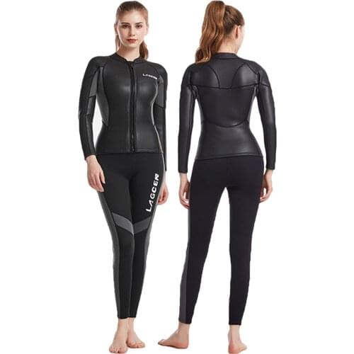 Neoprene Wetsuit Women 2.5MM Scuba Diving Jackets Windsurf Kitesurf Swimwear Surf Diving Underwater Fishing Spearfishing Hunting