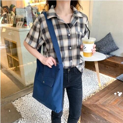 2019 new handbag bags casual canvas zipper open pocket totes shoulderbags computer commuter bule bags students satchel
