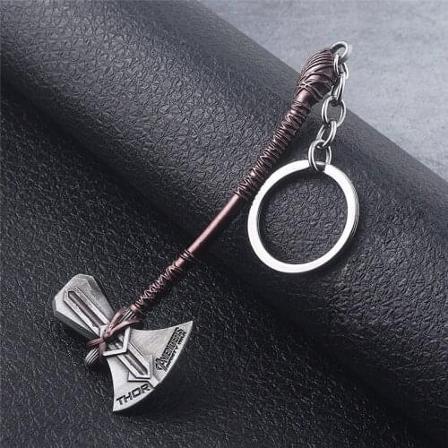 New Weapon Stormbreaker Hammer Keychain Man Jewelry Fans Gift Fashion Car Bag Metal Pendant Accessories