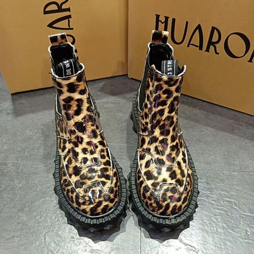 Spring new womens short boots non-slip bottom soft bottom elastic womens high top nude boots round head Martin boots