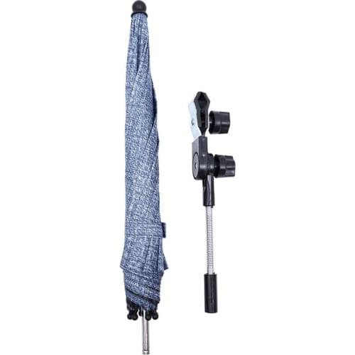 NEW Baby Stroller Umbrella 30Inch Height Denim Blue Cart UV Protection Umbrella Dropship
