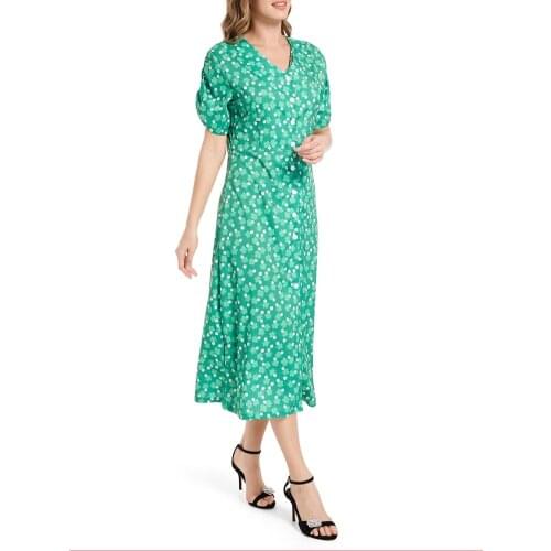 Ditsy Floral Button Through Dress