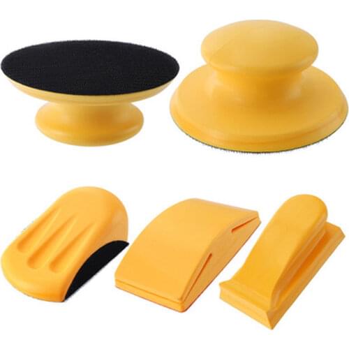 5 Inch Hand-held Polishing Block Polishing Pad Polishing Pad Sandpaper Sticky Disc Manual Polishing Abrasive Tool