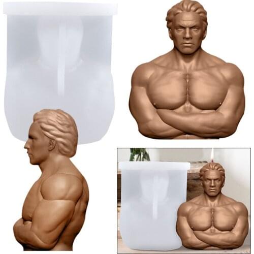 Plump Men Candle Silicone Mold 3D Art Wax Mold Male Body Pregnant Woman Candle Making Soap Aroma Mould Home Crafts Decoration