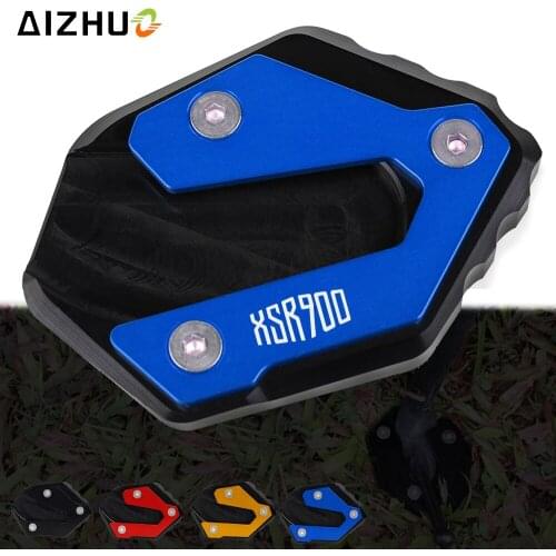 XSR 900 Motorcycle CNC Foot Side Stand Enlarge Support Plate Pad FOR YAMAHA XSR900 2015-2021 TRACER 900 TRACER900 GT MT-09 FZ-09