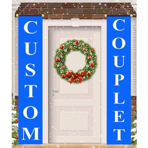 1 Pair Custom Personalized Curtain Couplet Chistmas Halloween Decoration House Hanging Door Window Festival Hot Selling