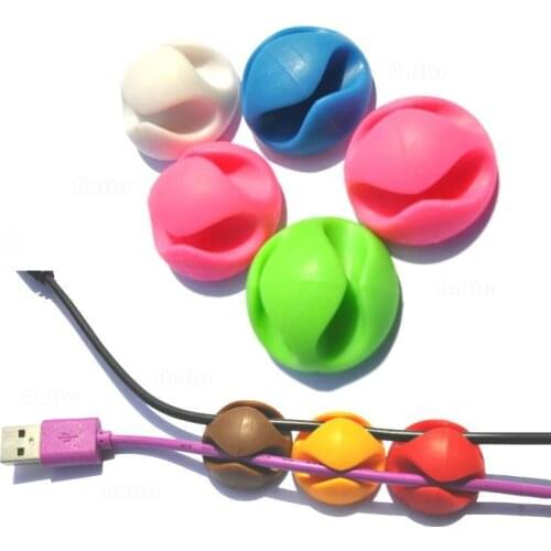 1Pcs Adhesive Cable Clips Wire Holder Computer line Cable Winder Desk Tidy Cable Organizer Line Fixation Clamp Neatly tools