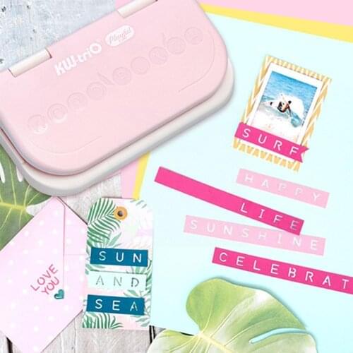 1PC Kawaii Puncher 26 English Letter Puncher Embossing Puncher Manual Gift Craft Machine Diy Bookmark For Scrapbooking V0E6