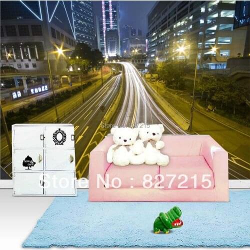 3D-0517/New Fashion Wall Decoration Material/PVC Material /Stretch Film/Beautiful Night Scene/Function as Wall Paper/Sustainable