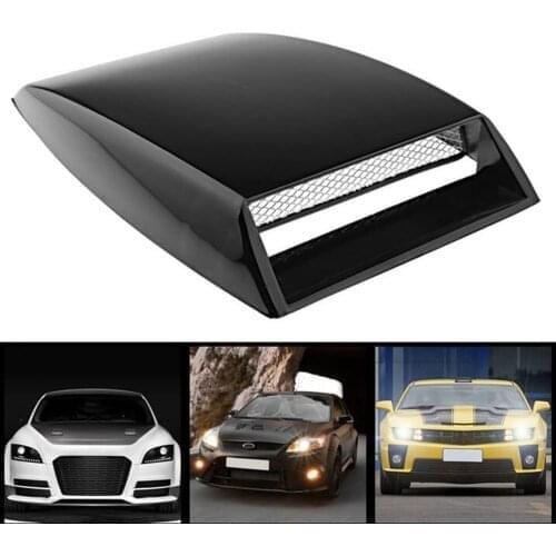3D Fake Car Engine Cover Universal Car Vents Decorative Air Flow Intake Hood Scoops Ventilation Cover Turbo Bonnet Hood