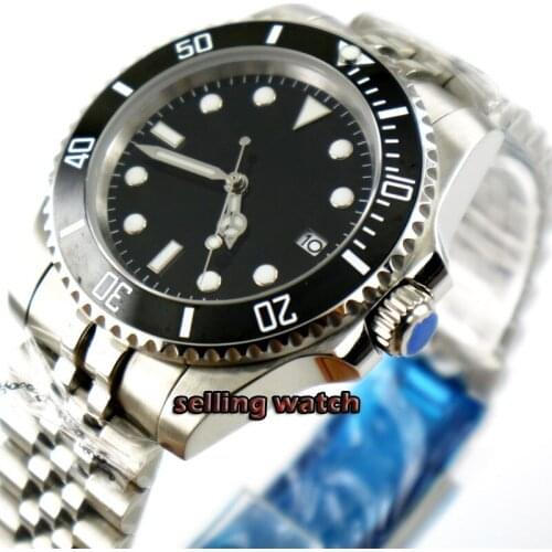 40mm sterile dial sapphire glass luminous NH35 automatic movement mens watch