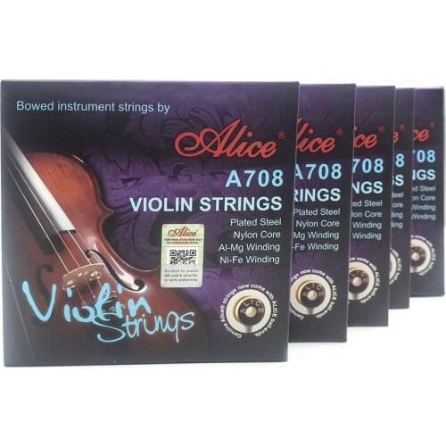 5 Sets Alice A708 Professional Violin Strings Bowed Instrument Strings 5-string Set E-1a E-1b A-2 D-3 G-4