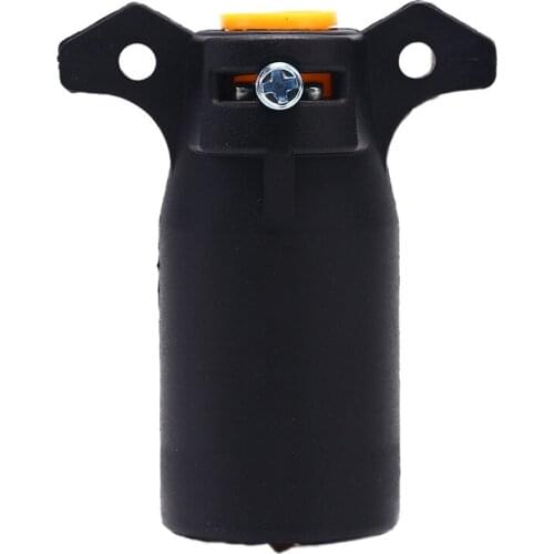 7 Way Round Plug Heavy Duty End Blade For Europe Aluminum Connector RV Style Light Trailer