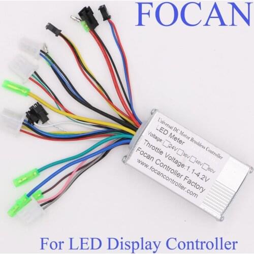 24V 36V 48V Brushless DC BLDC motor controller with LED display plug for ebike Scooter Tricycle Accessories