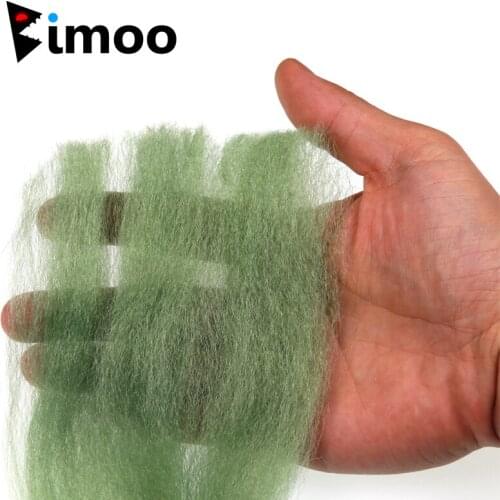Bimoo Soft and Pluffy EP Streamer Fiber for Minnow Streamer Fly Tying Material Blue Brown Green Red Color etc. 12 Colors