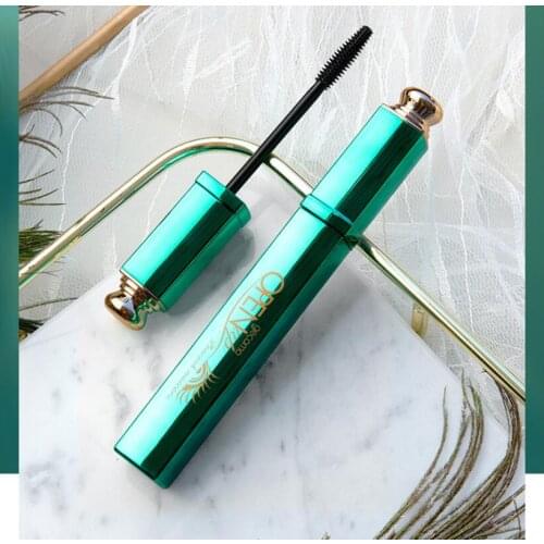 Garmon Peacock Green Fast Dry Mascara Water - Proof Non - Faint Dye Long - Rolled Silicone 4 D Mascara. T1423
